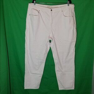 American Eagle Stretch White Jeans Womens Plus Size 20 Summer Coastal Retro
